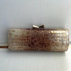 Stuart Weitzman leather clutch, new without tags